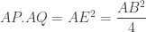 AP.AQ = AE^2=\dfrac{AB^2}{4}