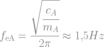 f_\text{eA}=\cfrac{\sqrt{\cfrac{c_A}{m_A}}}{2\pi} \approx 1{,}5Hz
